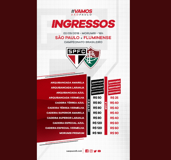 São Paulo Vende 31 Mil Ingressos Para O Jogo Deste Domingo Spfc Notícias 9163