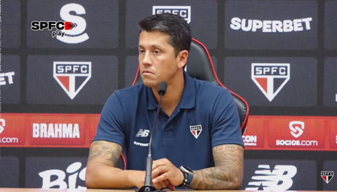 Thiago Carpini em coletiva - São Paulo 1x0 Portuguesa